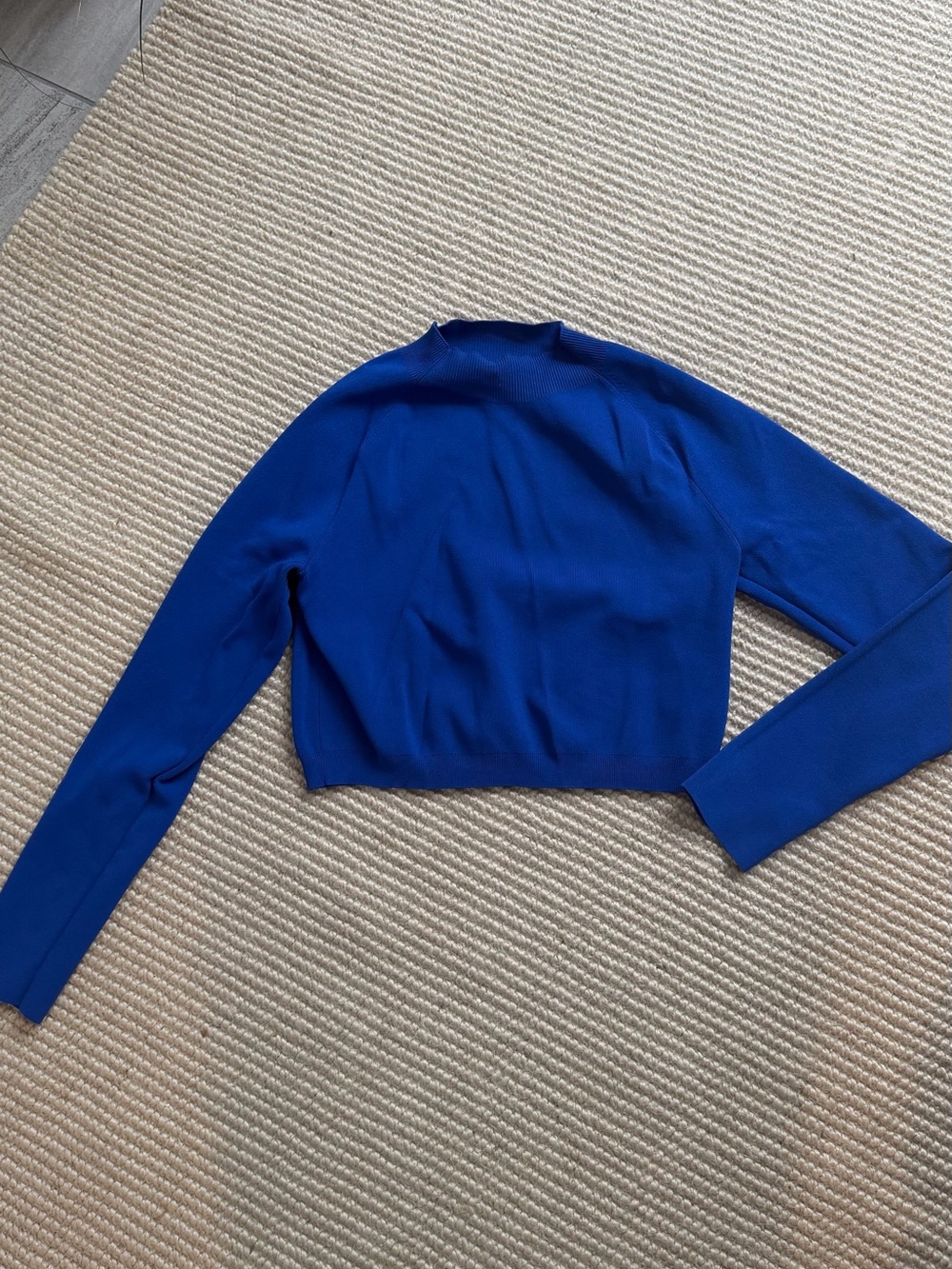 COS Cropped Blue Sweater